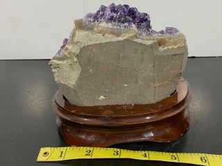 Vtg Amethyst Geologist Mineral Crystal Energy Geode Specimen Rock 3
