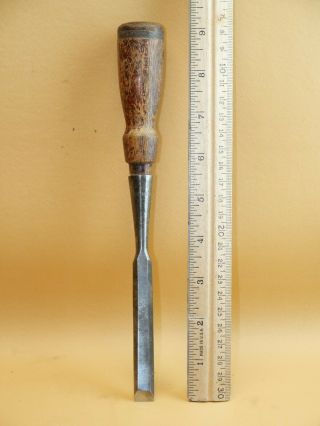 Old Woodworking Tools Vintage Stanley 1/2 " Bevel Edge Socket Chisel