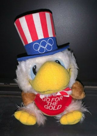 Vintage 1984 La Olympics Sam The Eagle Plush Stuffed Animal Mascot 8”