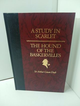 A Study In Scarlet The Hound Of Baskervilles Sir Arthur Conan Doyle Deluxe Ed