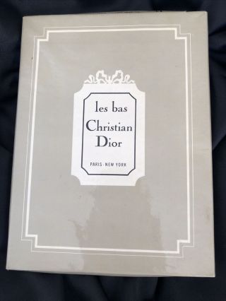 Vintage Les Bas Christian Dior Paris Nylon Garter￼ Stockings 101/2 M Diorella