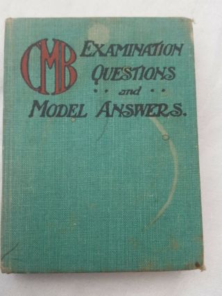 Vintage 1954 Cmb Examination Questions And Model Answers Midwife Maternity