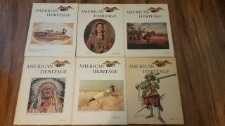 Vintage 1970 - 1971 American Heritage Vol Xxii 1 - 6 Covers Of History