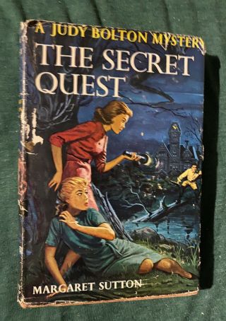 Judy Bolton The Secret Quest Margaret Sutton Vintage W/dj Nancy Drew