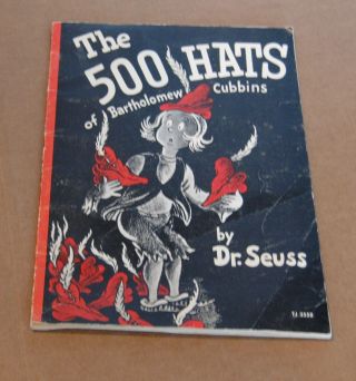 Dr.  Suess 1966 The 500 Hats Of Batholomew Cubbins Scholastic Book Soft Cover