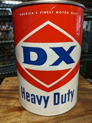 Vintage Dx Heavy Duty Motor Oil 1 Quart Can One