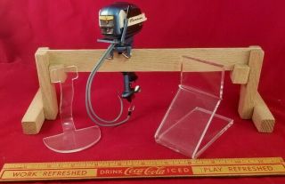 3 Display Stands For Vintage K&o And Other Toy Outboard Motors Model Boats