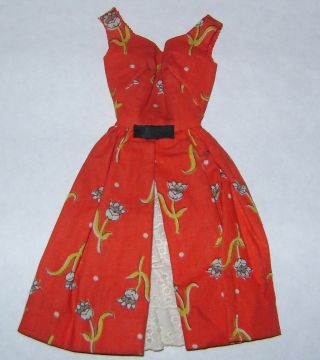 Vintage Barbie 1964 Garden Tea Party Dress Only,  Fair Cond.