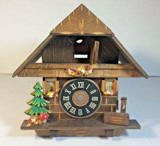 Vintage Germany Cuckoo Clock Chalet Small Case For Rebuilding Or Parts