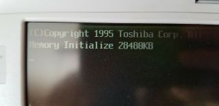Vintage Toshiba Satellite T2100CS/350 Laptop DOS 3