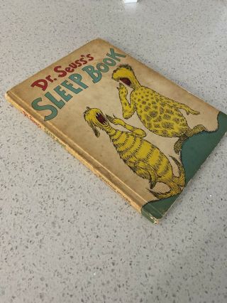 Vintage 1962 Dr.  Seuss Sleep Book with Dust Cover Book Club Edition 3
