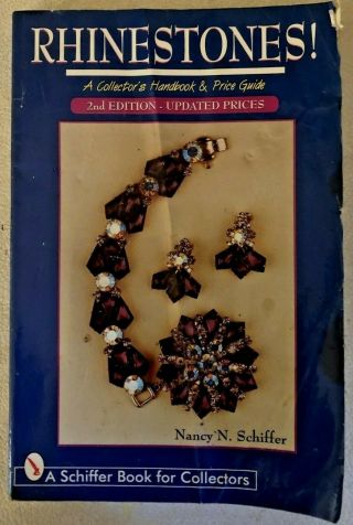 Rhinestones By Nancy N.  Schiffer 2nd Edition Book Jewelry Collecting Paperback
