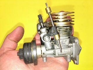 Vintage Rc Kyosho Gx - 12 Nitro Engine / Motor With Fd - 25 Muffler