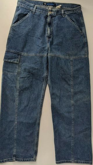 Vintage Levis L2 Baggy Wide Leg Jeans 32 X 30 90s Skater Wide Pocket