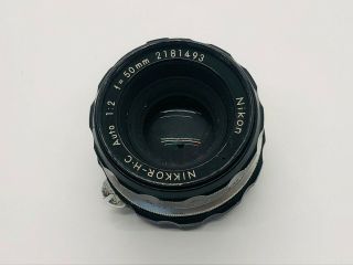 Nikon 50mm 1:2 – Nikkor - H - C Vintage Nikon Lens,  Delivers Great Image Quality