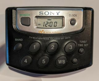 Sony Vintage Walkman Srf - M37w Am/fm/weather Radio 2 Of 2