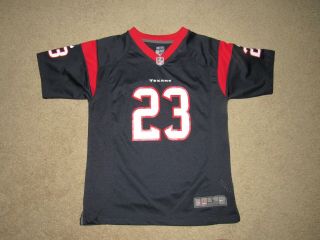 Arian Foster 23 Houston Texans Nike Blue Jersey Youth Size L 14/16