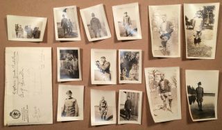 Vintage World War I Army Soldier Photographs Camp Funston Kansas
