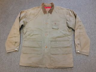 Vtg Polo Ralph Lauren Sportsman Lined Insulated Hunting Coat Jacket Brown Medium