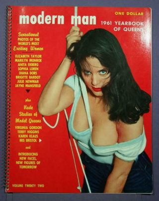 Modern Man 1961 Yearbook Of Queens Vintage Risque Mag Rare Nm