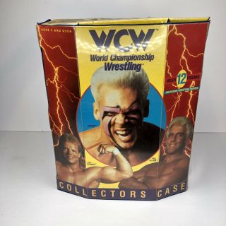 1991 Wcw World Championship Wrestling Collectors Case Sting Flair Luger Exc Cond