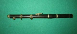 Vintage Six - Key Wooden Flute - Fife - Piccolo - Incomplete - Early 1900 