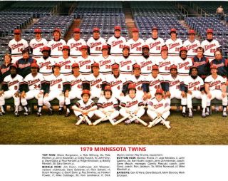 1979 Minnesota Twins 8x10 Team Photo Baseball Picture Mlb