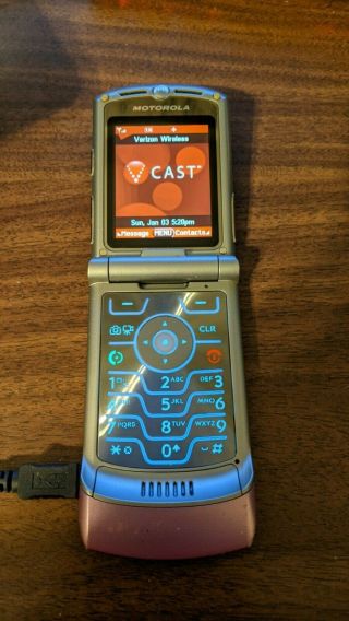 Vintage Collectible - Motorola Razr V3m - Pink (verizon) Cell Phone -