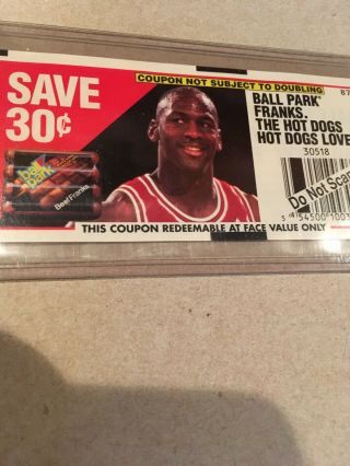 Michael Jordan 1993 Ball Park Franks Hot Dogs 30 Cent Coupon