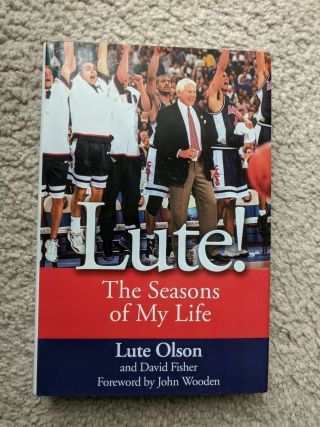 Signed; The Seasons Of My Life By Lute Olson; U.  Of Arizona College Basketball