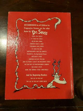 If I Ran The Zoo by Dr.  Seuss (1950 Random House) 1st/Early Printing 2
