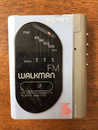 Vintage Sony Walkman Wm - F70 Fm Stereo Cassette Player -