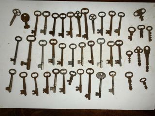 Vintage Skeleton Keys and Other Antique Keys,  Over 35 2