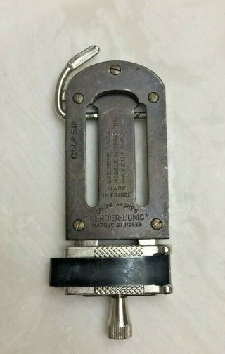 Cordier Reed Trimmer For B - Flat Clarinet.  Metal,  Vintage.  Made In France.