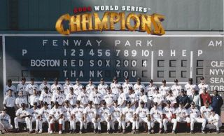 2004 Boston Red Sox 8x10 Team Photo Baseball Picture World Champs Wide Border