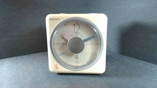 Collectible Vintage Sony Icf - A8w Clock Radio With Fm/am Band In