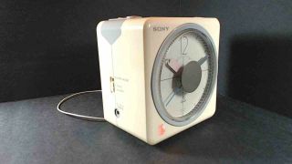 Collectible Vintage Sony ICF - A8W Clock radio with FM/AM band in 3
