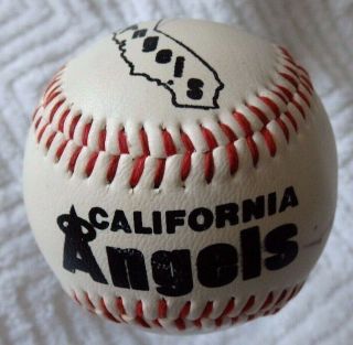 California Angels Vintage Team Logo Baseball - Mlb Autographed?