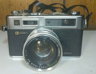 vintage G Yashica Gsn electro 35 camera with case,  Yashica dx lens 2