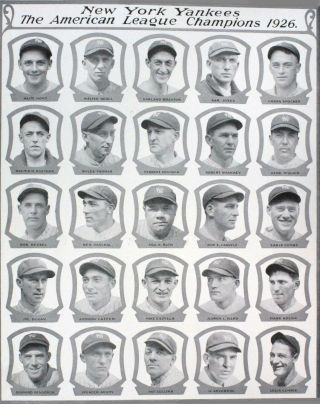 1926 York Yankees 8x10 Team Photo Baseball Picture Ny Mlb Al League Champs