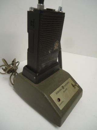 Vintage General Electric Mastr Pr36 Vhf Transmitter Receiver W/ Charger