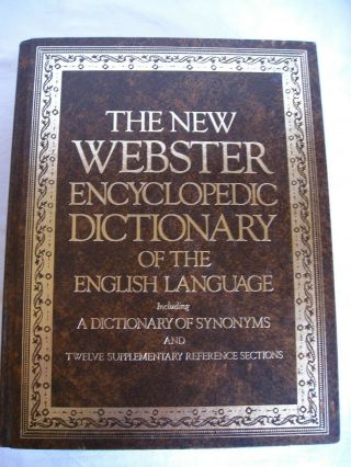 The Webster Encyclopedic Dictionary Of The English Language - 1980