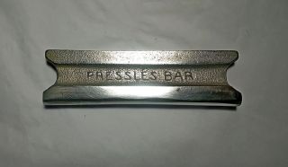 Vintage Elton Slide Bar For Guitar 4 " Stainless Steel Marked,  " Pressles Bar "