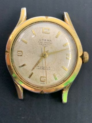 Vintage Opera 17 Jewels Gold Filled Automatic Men Watch