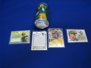 Brett Farve Football Cards & Mountain Dew Can - Green Bay Packers 2