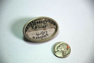 Vintage 1930s Fisher Body Mansfield General Motors Employee Badge Pin