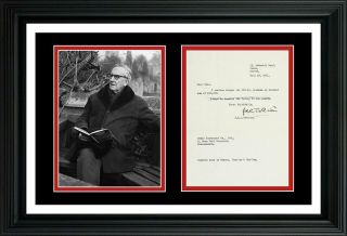 J.  R.  R.  Tolkien Signed Note 11x17 Auto Display You Frame It Lord Of The Rings