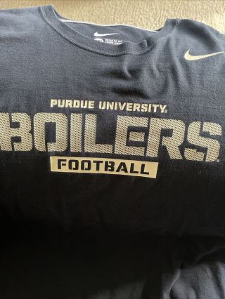 Nike Regular Fit Purdue Boilermakers Football T - Shirt Men 