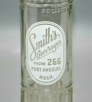 4645 Rare Vtg 40s Clear Glass Acl Smith 