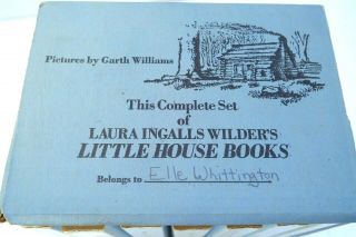 Vintage 1971 Little House On The Prairie Book Set Of 7 Blue Laura Ingalls Wilder 2